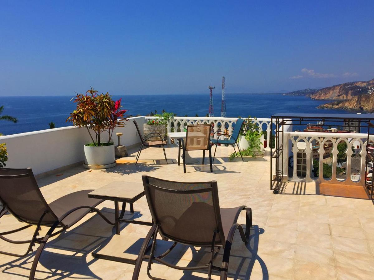 Penthouse Vlm Gran Terraza 200 Metros Vista Inmejorable Piscina Gigante Acapulco Exterior foto